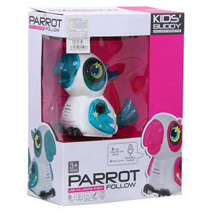 ربات اسباب بازی طوطی خط خوان آبی PARROT LINE-FOLLOWING ROBOT_اسباب بازی